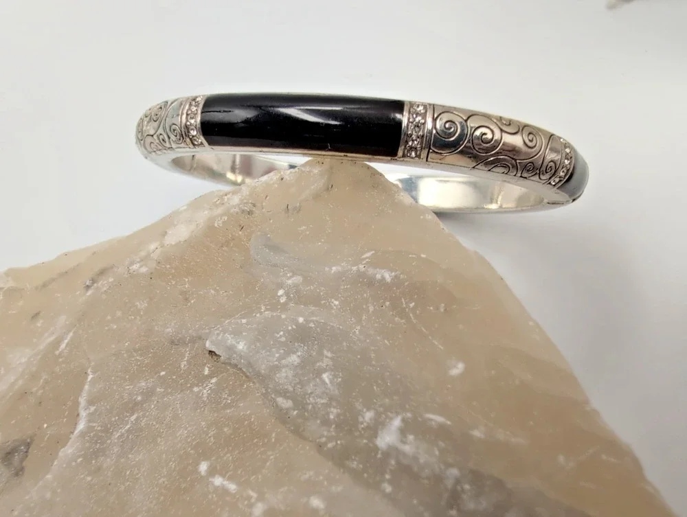 Brighton Wiltern Hinged Bangle Swarovski Crystals
